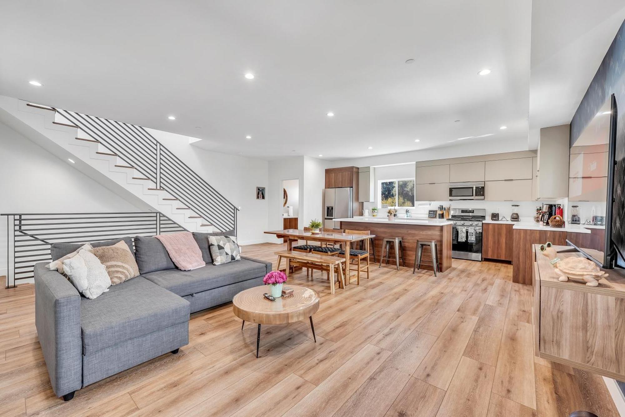 Luxurious Townhome W/3 Master Suites Gated Parking Los Angeles Luaran gambar
