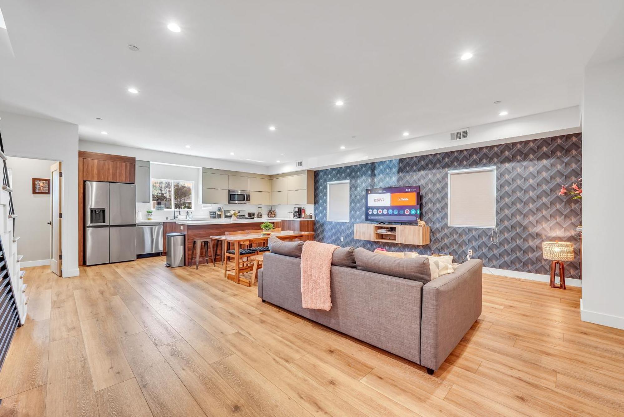 Luxurious Townhome W/3 Master Suites Gated Parking Los Angeles Luaran gambar
