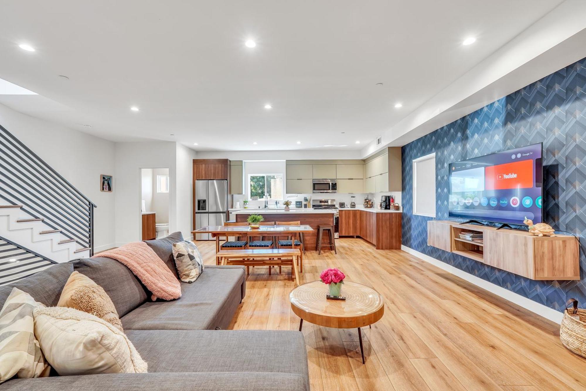 Luxurious Townhome W/3 Master Suites Gated Parking Los Angeles Luaran gambar